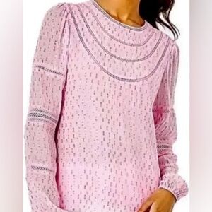 Lilly Pulitzer Briley Pink Top Size XL